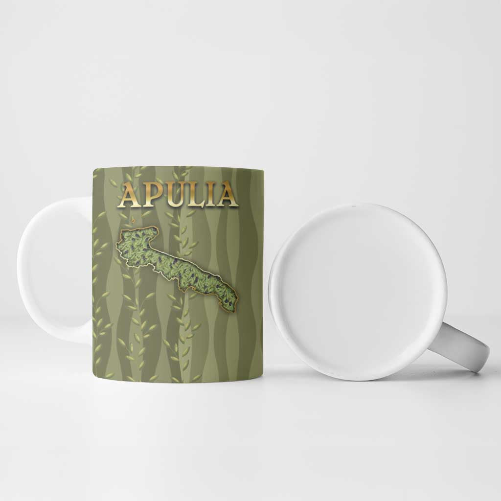 Personalized Italy Apulia Ceramic Mug Olive Garden Classic Style