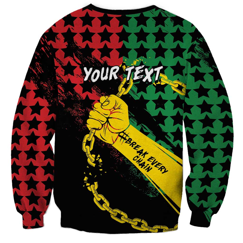 Personalized Juneteenth 1865 Sweatshirt Break Every Chain