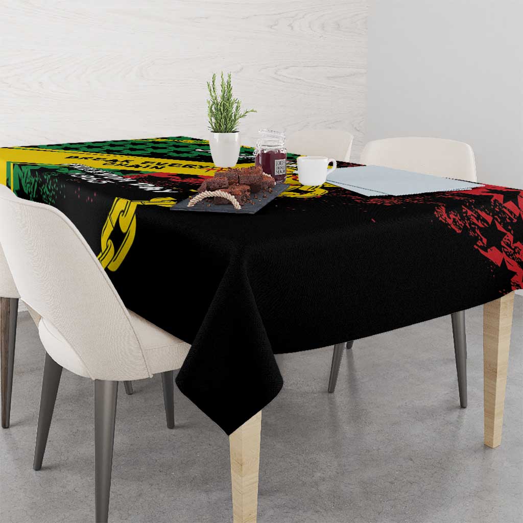 Juneteenth 1865 Tablecloth Break Every Chain