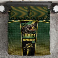 Jamaica Independence Day Bedding Set Crocodile Broken Chain Freedom