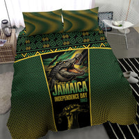 Jamaica Independence Day Bedding Set Crocodile Broken Chain Freedom
