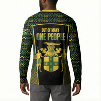 Jamaica Independence Day Button Sweatshirt Crocodile Broken Chain Freedom