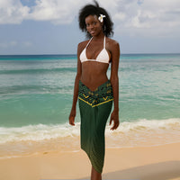 Jamaica Independence Day Sarong Crocodile Broken Chain Freedom