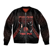 Personalized Bowling Bomber Jacket Ten Pin Neon Style - Wonder Print Shop
