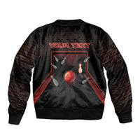 Personalized Bowling Bomber Jacket Ten Pin Neon Style - Wonder Print Shop