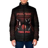 Personalized Bowling Padded Jacket Ten Pin Neon Style - Wonder Print Shop