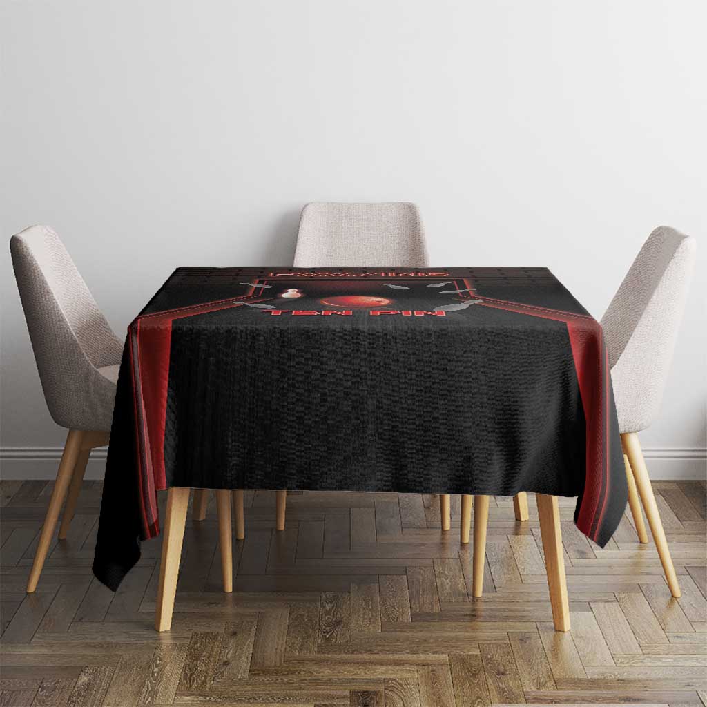 Bowling Tablecloth Ten Pin Neon Style - Wonder Print Shop