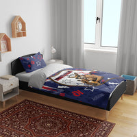 Australia Flag Day Bedding Set Cool Kangaroo Beer Aussie Aussie Oi Oi