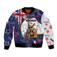 Australia Flag Day Bomber Jacket Cool Kangaroo Beer Aussie Aussie Oi Oi