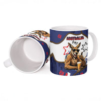 Australia Flag Day Ceramic Mug Cool Kangaroo Beer Aussie Aussie Oi Oi