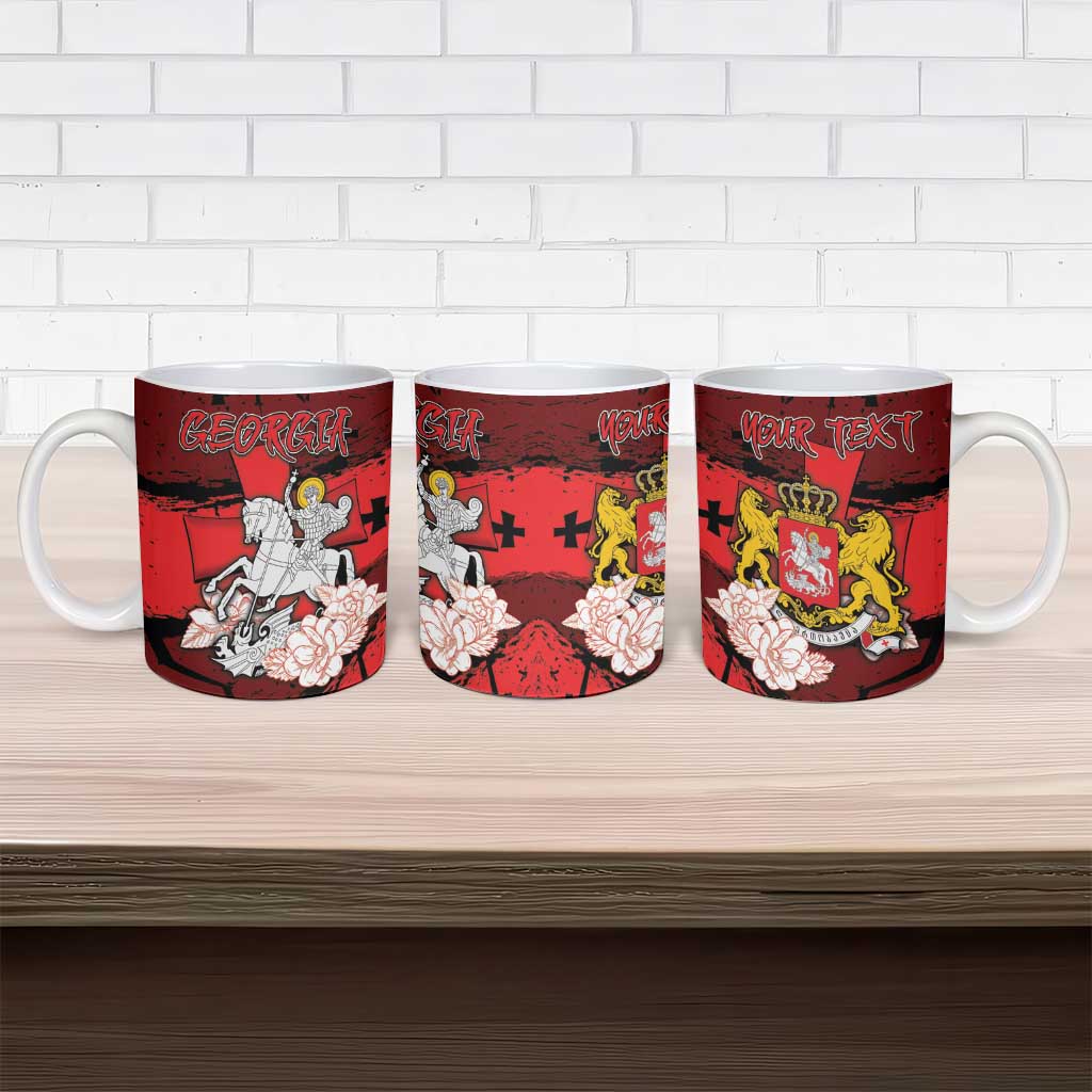 Personalized Georgia Ceramic Mug Patron Saint Symbol - Wonder Print Shop