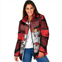 Personalized Georgia Padded Jacket Patron Saint Symbol - Wonder Print Shop