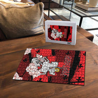 Georgia Puzzle Patron Saint Symbol - Wonder Print Shop