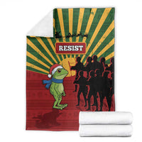 Merry Resistmas Blanket Resist Portland Frog - Wonder Print Shop