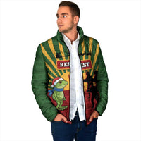 Merry Resistmas Padded Jacket Resist Portland Frog - Wonder Print Shop