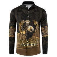 Roman Empire Button Sweatshirt Centurion Colosseum - Wonder Print Shop