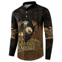 Roman Empire Button Sweatshirt Centurion Colosseum - Wonder Print Shop