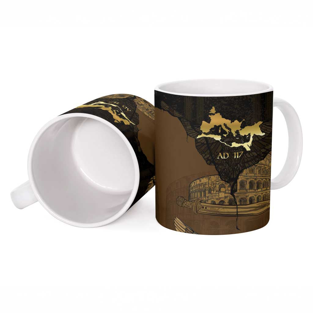 Roman Empire Ceramic Mug Centurion Colosseum - Wonder Print Shop