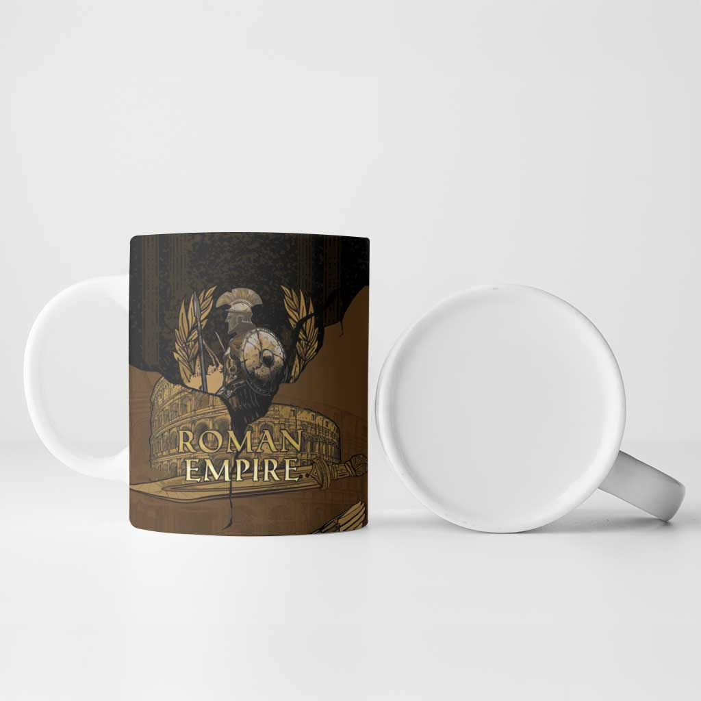 Roman Empire Ceramic Mug Centurion Colosseum - Wonder Print Shop