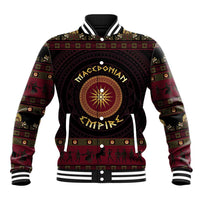 Macedonian Empire Baseball Jacket Alexander The Great World Tour - Wonder Print Shop