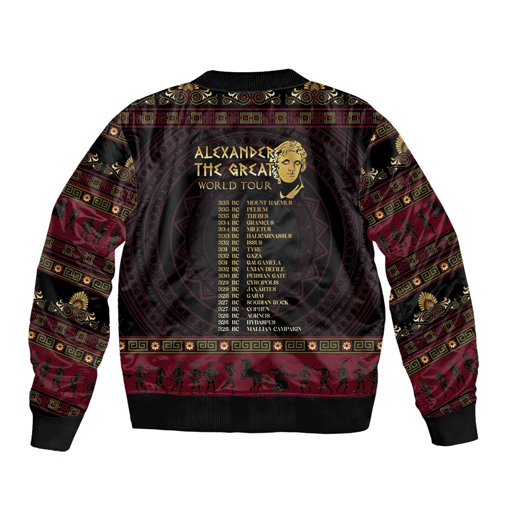 Macedonian Empire Bomber Jacket Alexander The Great World Tour - Wonder Print Shop