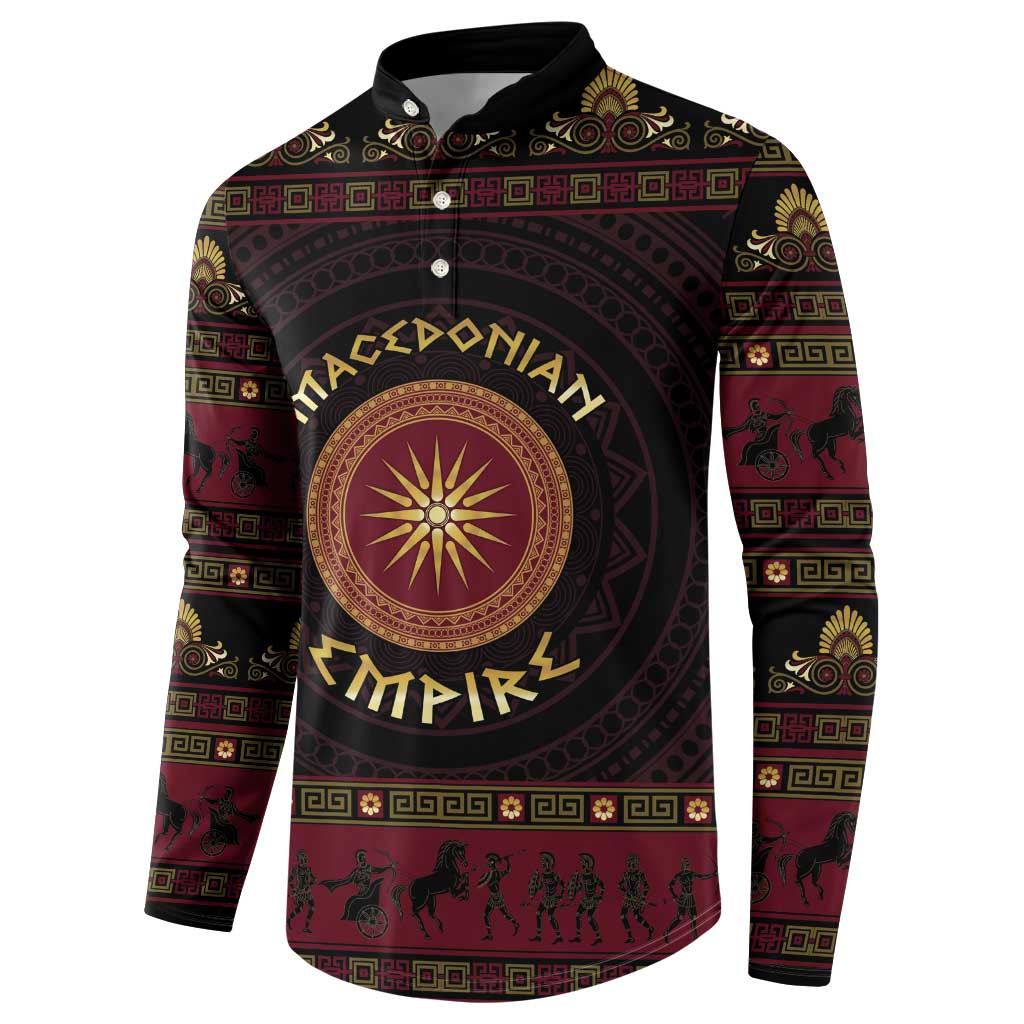 Macedonian Empire Button Sweatshirt Alexander The Great World Tour - Wonder Print Shop