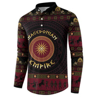 Macedonian Empire Button Sweatshirt Alexander The Great World Tour - Wonder Print Shop