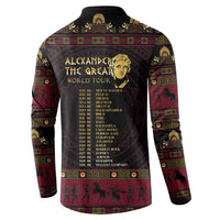 Macedonian Empire Button Sweatshirt Alexander The Great World Tour - Wonder Print Shop