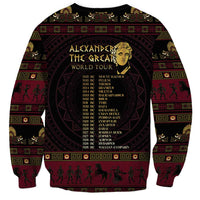 Macedonian Empire Sweatshirt Alexander The Great World Tour - Wonder Print Shop