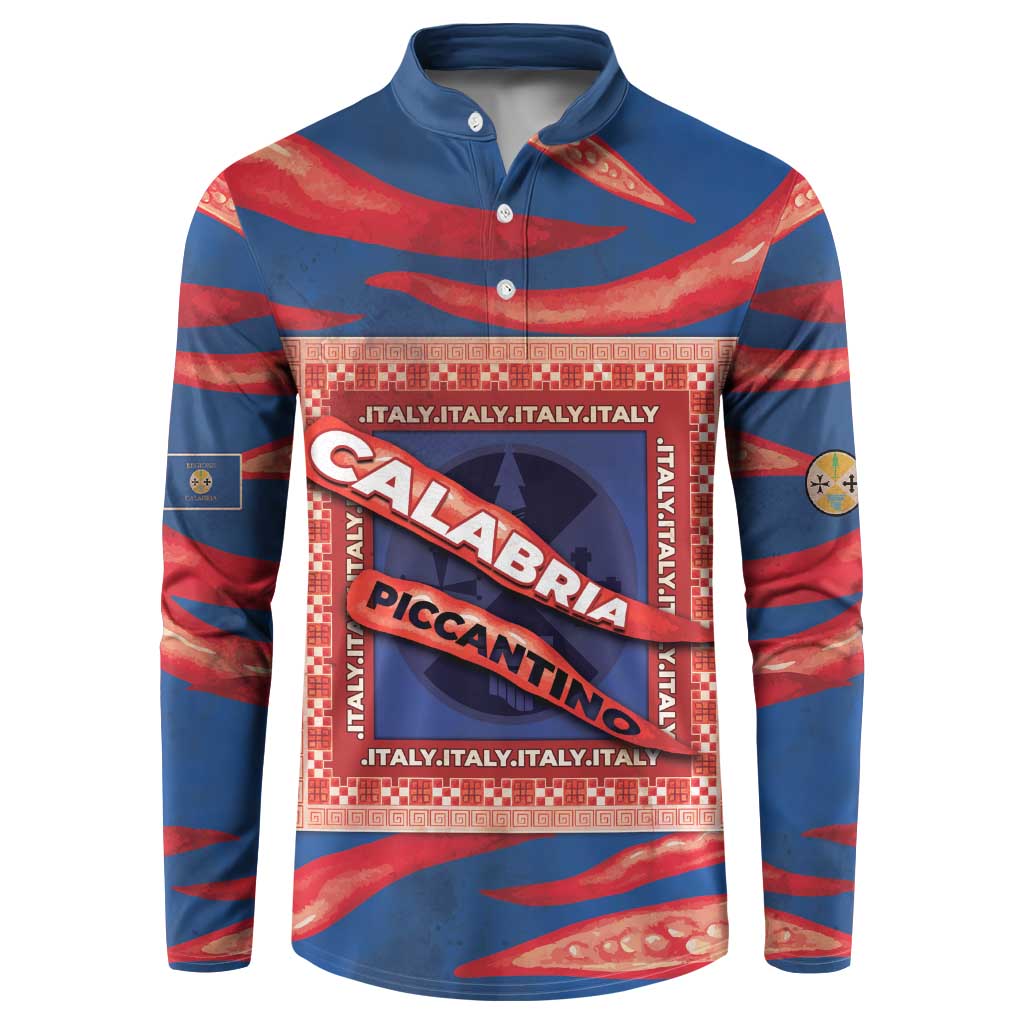 Personalized Italy Calabria Button Sweatshirt Piccantino Vintage Style