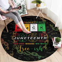 Juneteenth 1865 Round Carpet Unapologetically Black