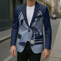 Golf Blazer Sporty Style Navy - Wonder Print Shop