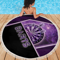 Darts Beach Blanket Galaxy Style Purple - Wonder Print Shop