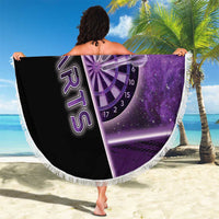 Darts Beach Blanket Galaxy Style Purple - Wonder Print Shop