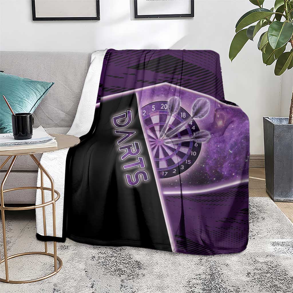 Darts Blanket Galaxy Style Purple - Wonder Print Shop
