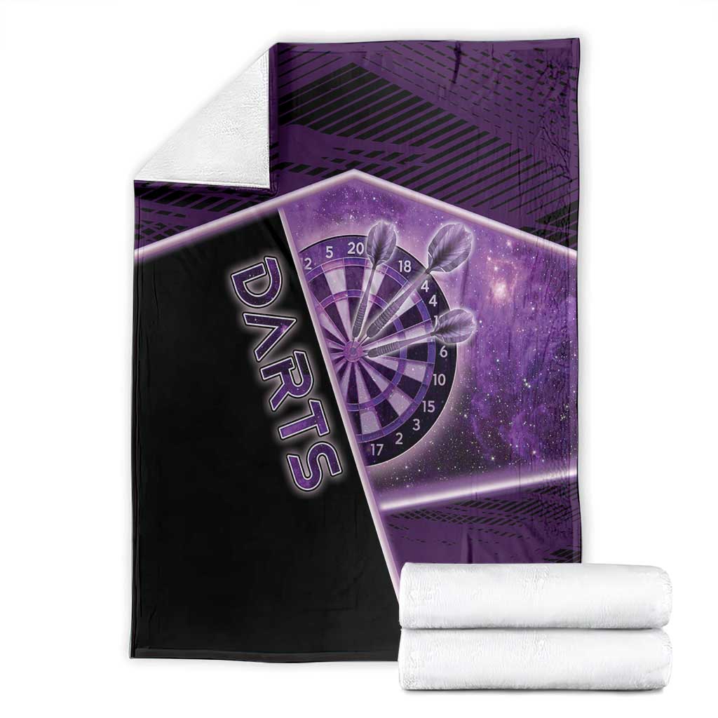 Darts Blanket Galaxy Style Purple - Wonder Print Shop