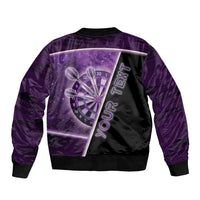Personalized Darts Bomber Jacket Galaxy Style Purple - Wonder Print Shop