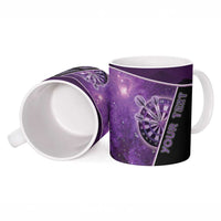 Darts Ceramic Mug Galaxy Style Purple - Wonder Print Shop