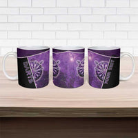 Darts Ceramic Mug Galaxy Style Purple - Wonder Print Shop