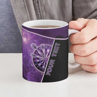 Darts Ceramic Mug Galaxy Style Purple - Wonder Print Shop