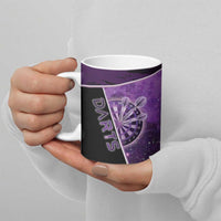 Darts Ceramic Mug Galaxy Style Purple - Wonder Print Shop