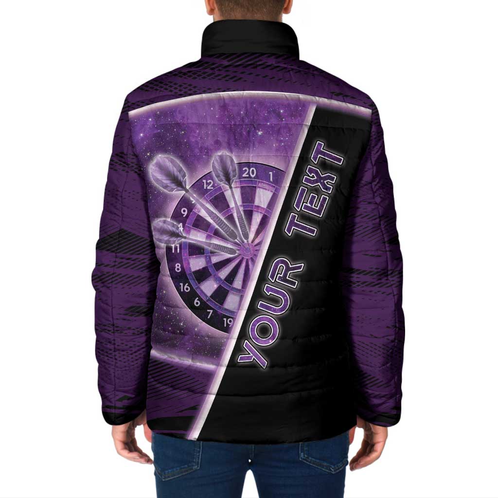 Personalized Darts Padded Jacket Galaxy Style Purple - Wonder Print Shop