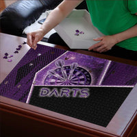 Darts Puzzle Galaxy Style Purple - Wonder Print Shop