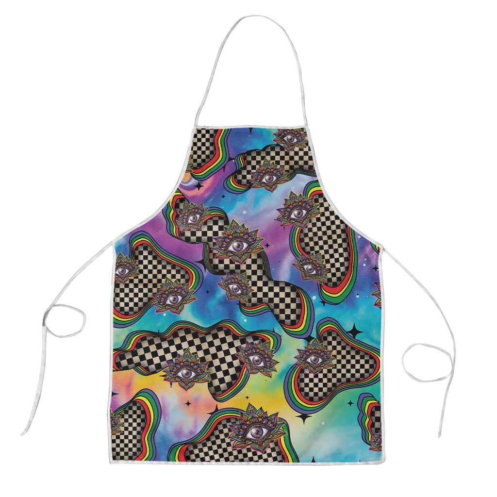 Hippie Apron Psychedelic Third Eye Art - Wonder Print Shop