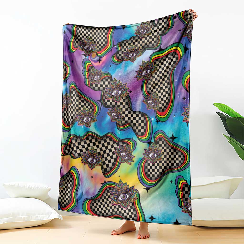 Hippie Blanket Psychedelic Third Eye Art - Wonder Print Shop