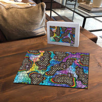Hippie Puzzle Psychedelic Third Eye Art - Wonder Print Shop