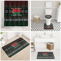 Belarus Christmas Bathroom Set Flag With Belarusian Patterns - Wonder Print Shop
