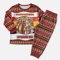Personalized Belgium Christmas Pajama Set Saint Nicholas With Patterns Xmas - Wonder Print Shop