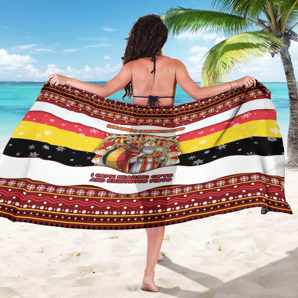 Belgium Sarong Saint Nicholas With Patterns Xmas - Wonder Print Shop
