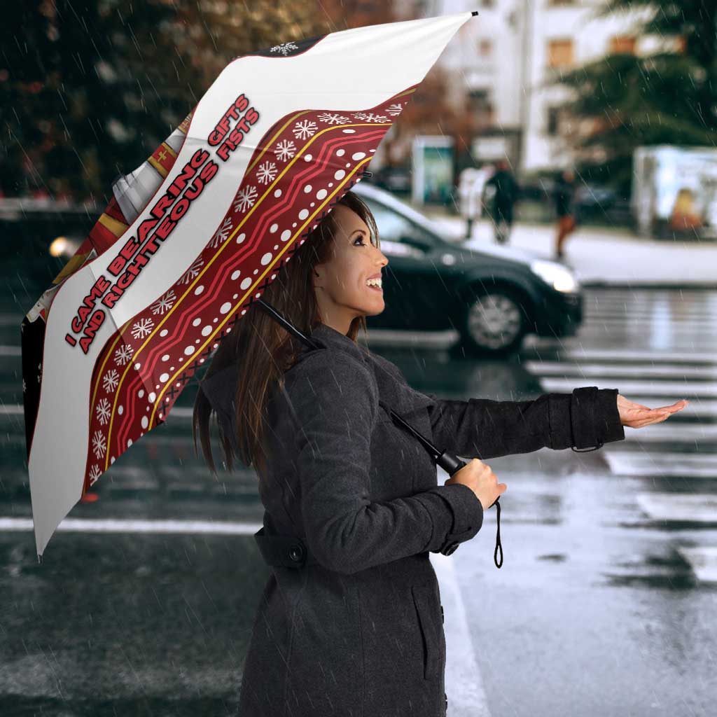 Belgium Umbrella Saint Nicholas With Patterns Xmas - Wonder Print Shop